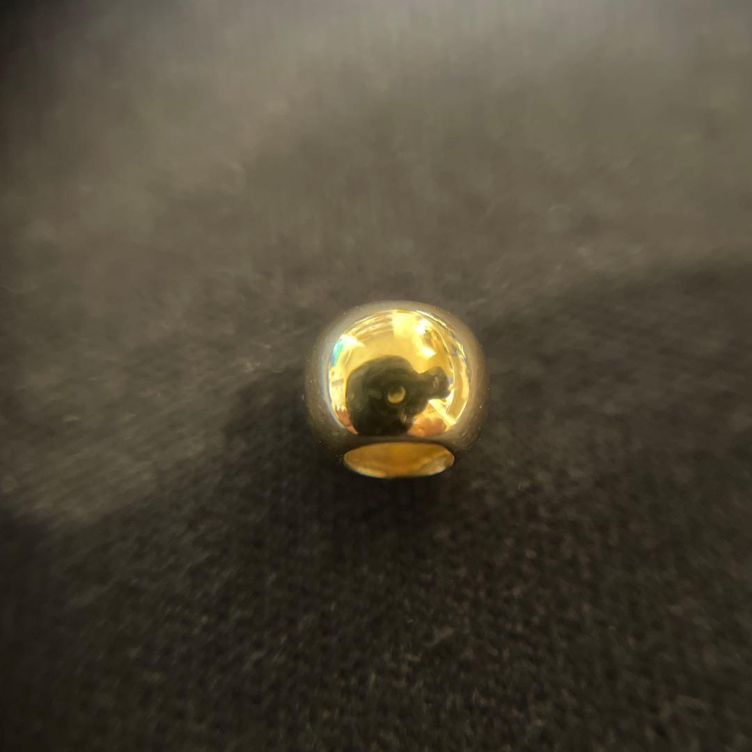 K18製無垢ビーズ　18金 ゴールドビーズ 金無垢ビーズ