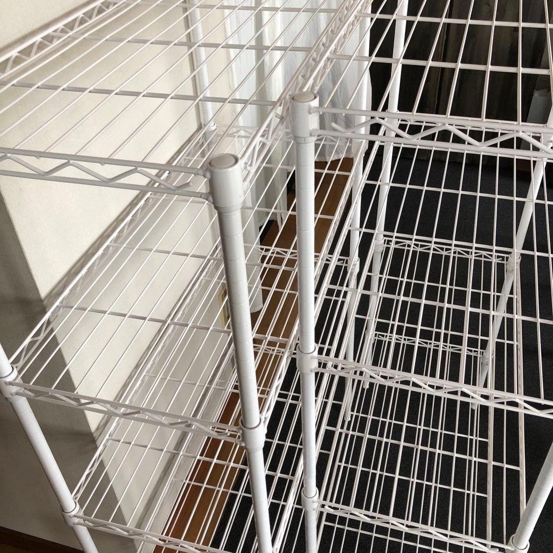 アイリスオーヤマ　スチールラック　ホワイト 白　メタルラック　2台セット　ニトリ