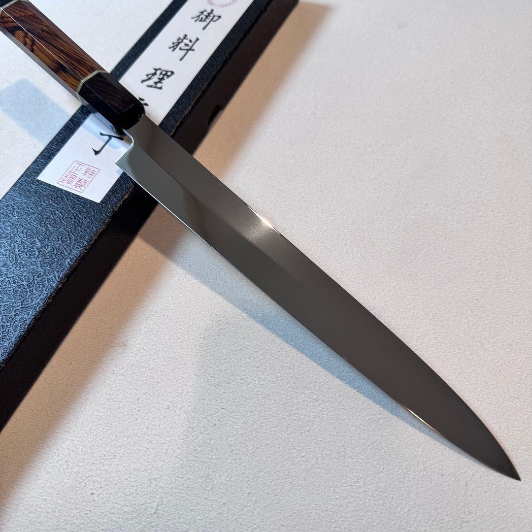 270mm 柳刃包丁 鏡面　天然木八角柄 刺身包丁 全鋼 和包丁