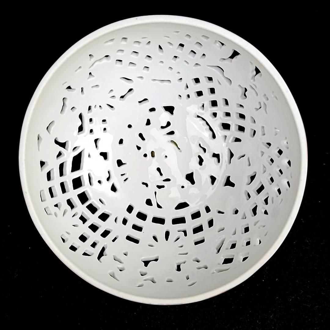 ●美品□ ヘレンド　31　透かし　ボンボニエール　箱つき　ファンタジー 0