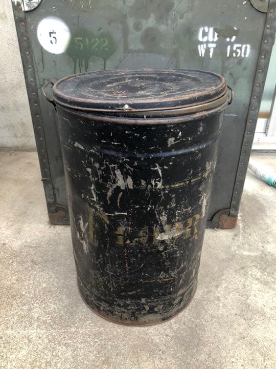 【antique】30's 40's アメリカ軍 ミリタリー ダストボックス