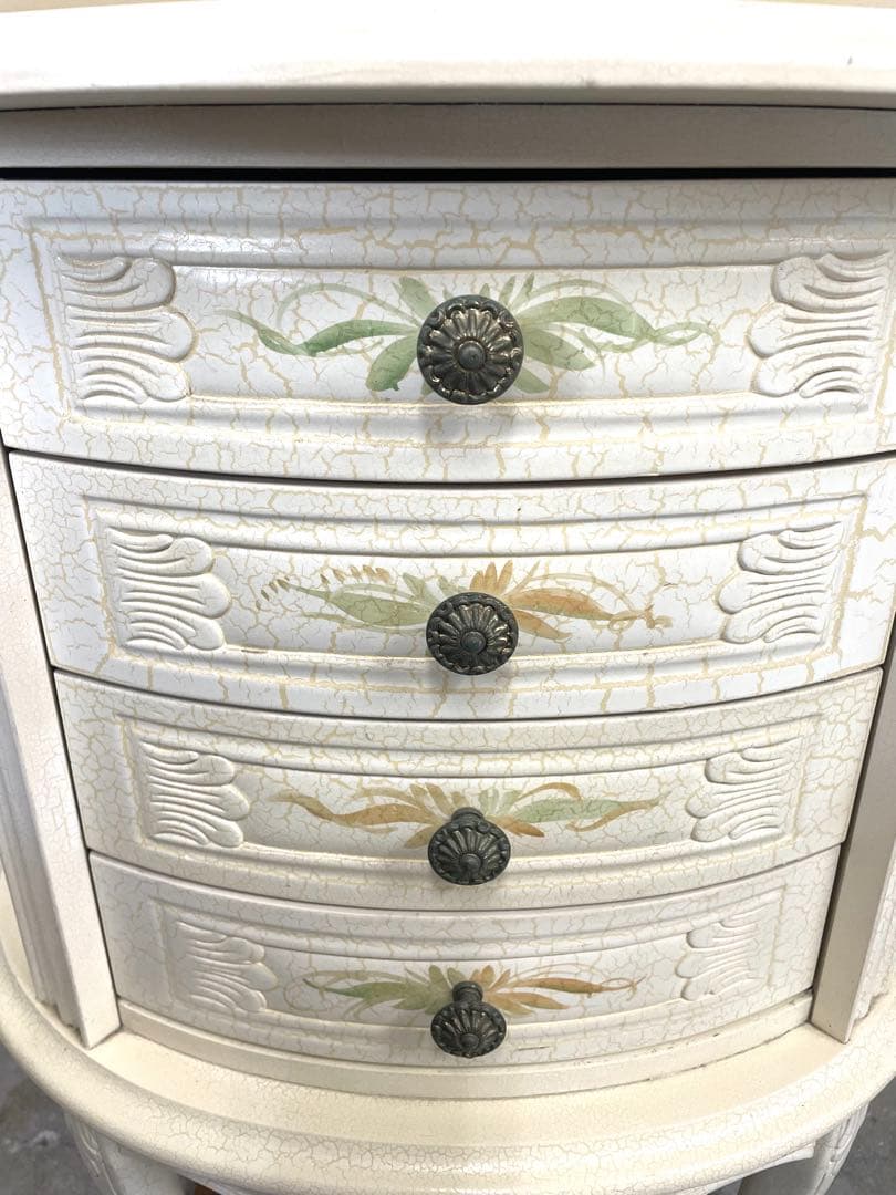 アンティーク調 サイドテーブル 電話台 引き出し付き