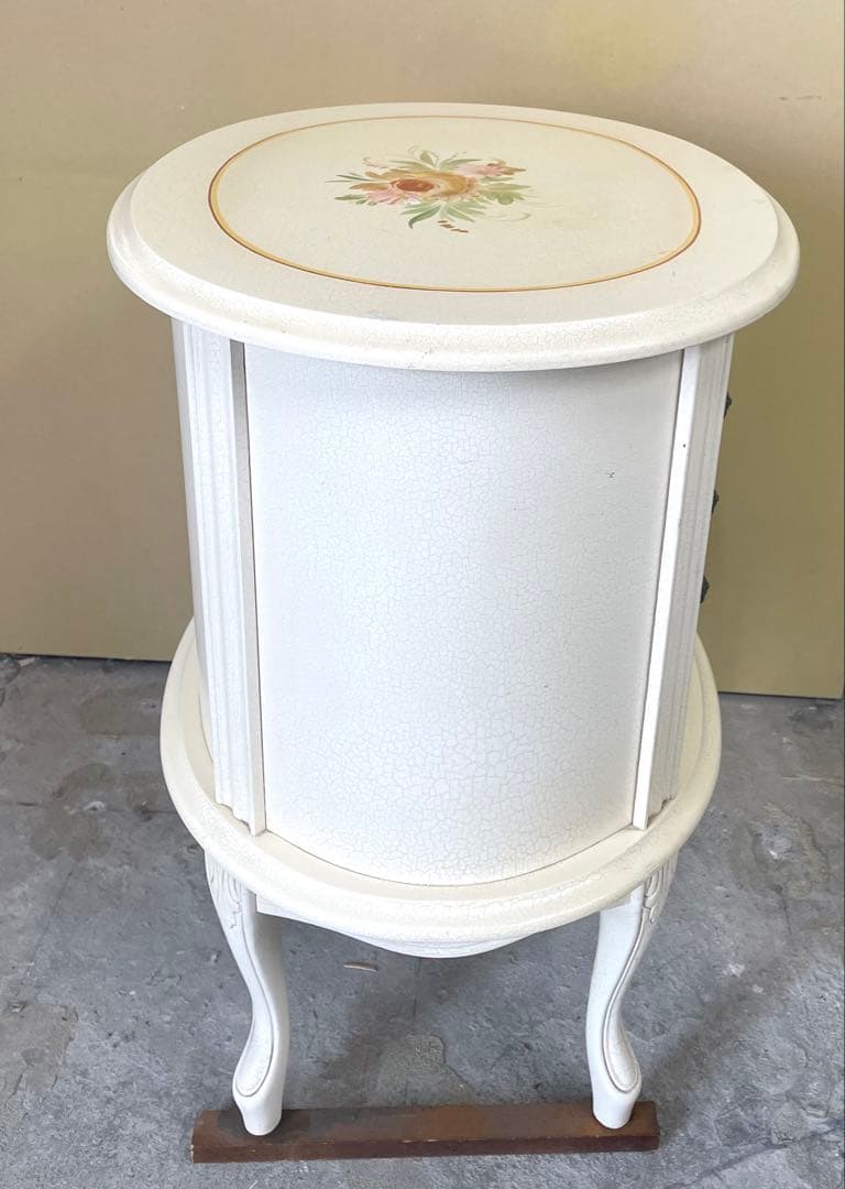 アンティーク調 サイドテーブル 電話台 引き出し付き