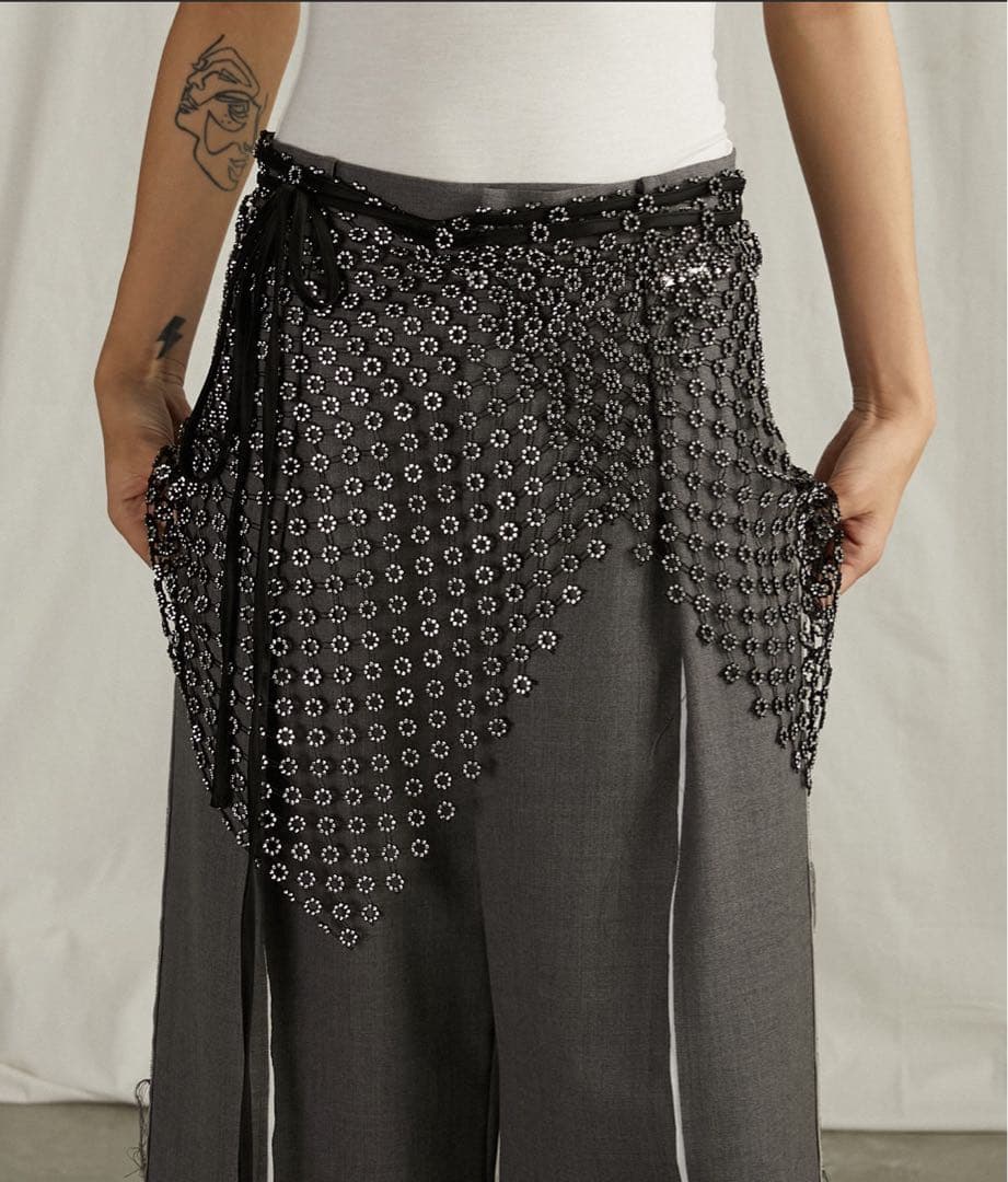 スパークルラップスカート / Sequined Wrap Skirt