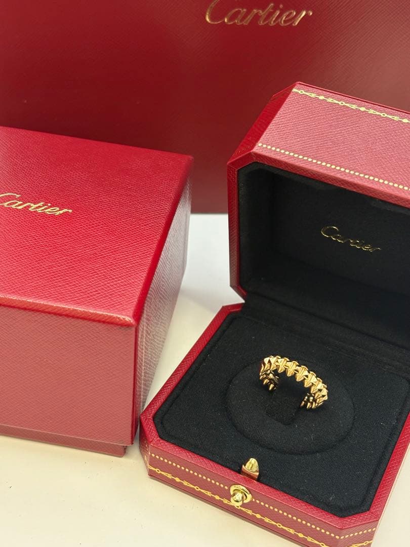 ♡超美品♡Cartierほぼ値上前価格/クラッシュドゥカルティエリングSM PG