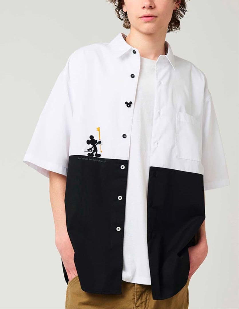 キングダムハーツ　いっしょに鍵をかけよう！｜ルーズフィット半袖シャツ　XL
