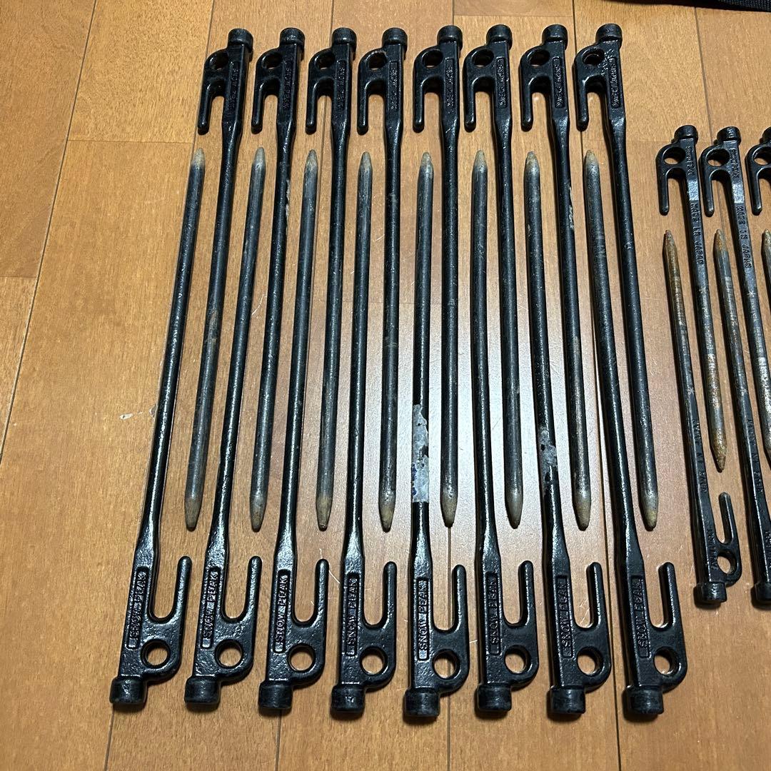 スノーピーク ソリッドステーク32本＋ペグハンマー＋収納ケース