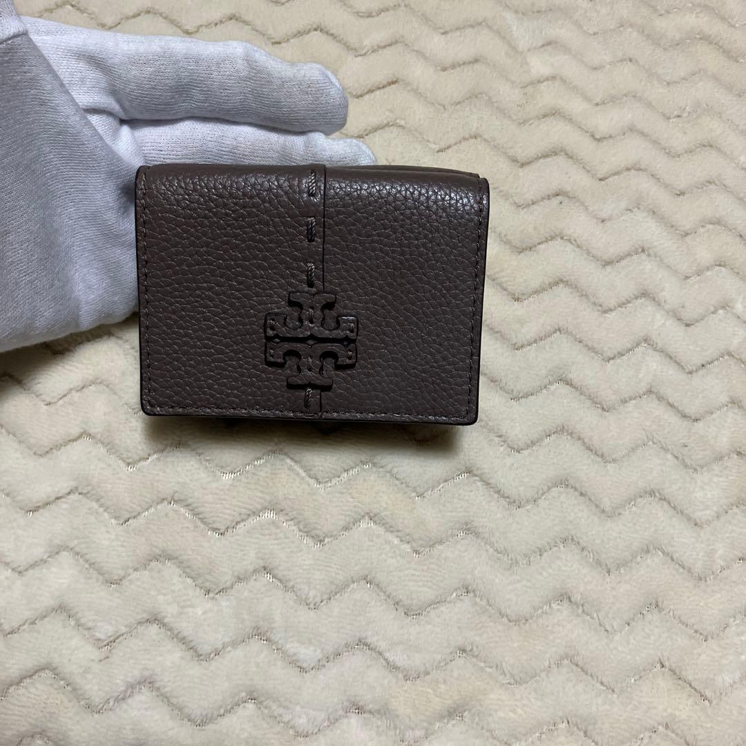(美品)トリーバーチ　マックグロー　トライフォールド　ミニウォレット　折り財布