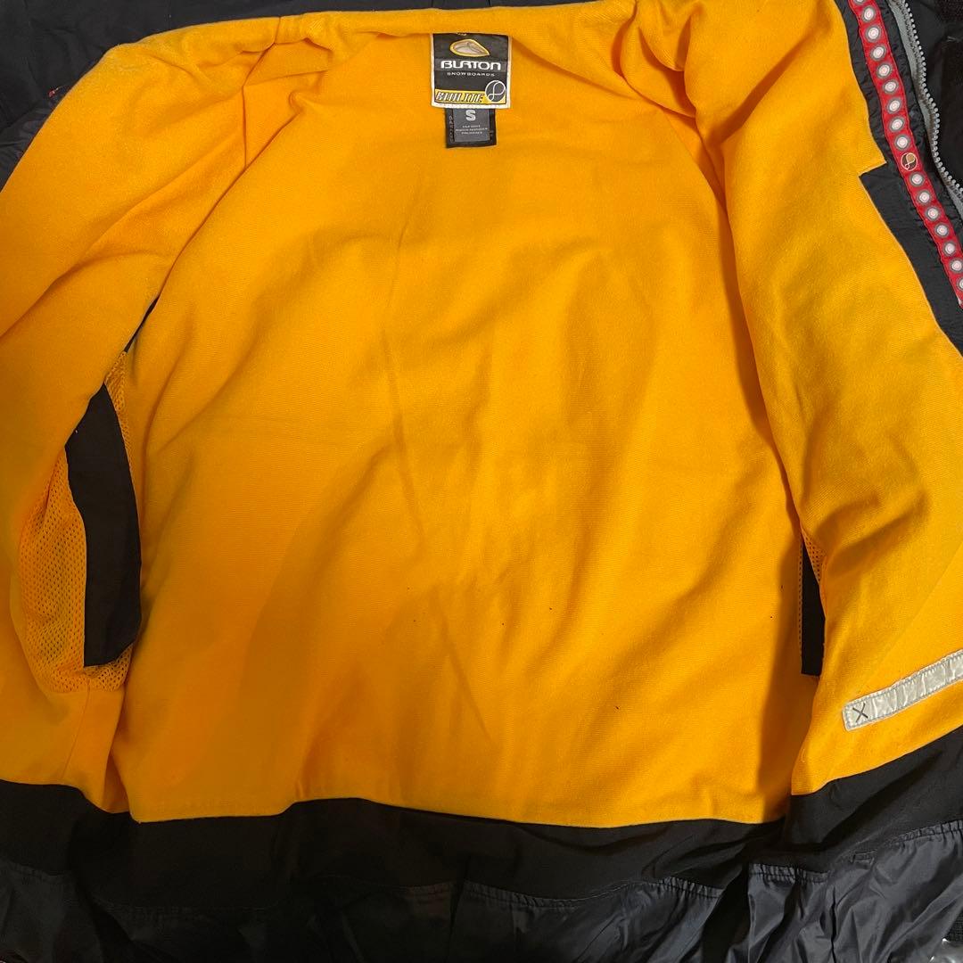 Burtonバートンスキーウェアスノーボードジャケット黒ブラック灰色グレー刺繍