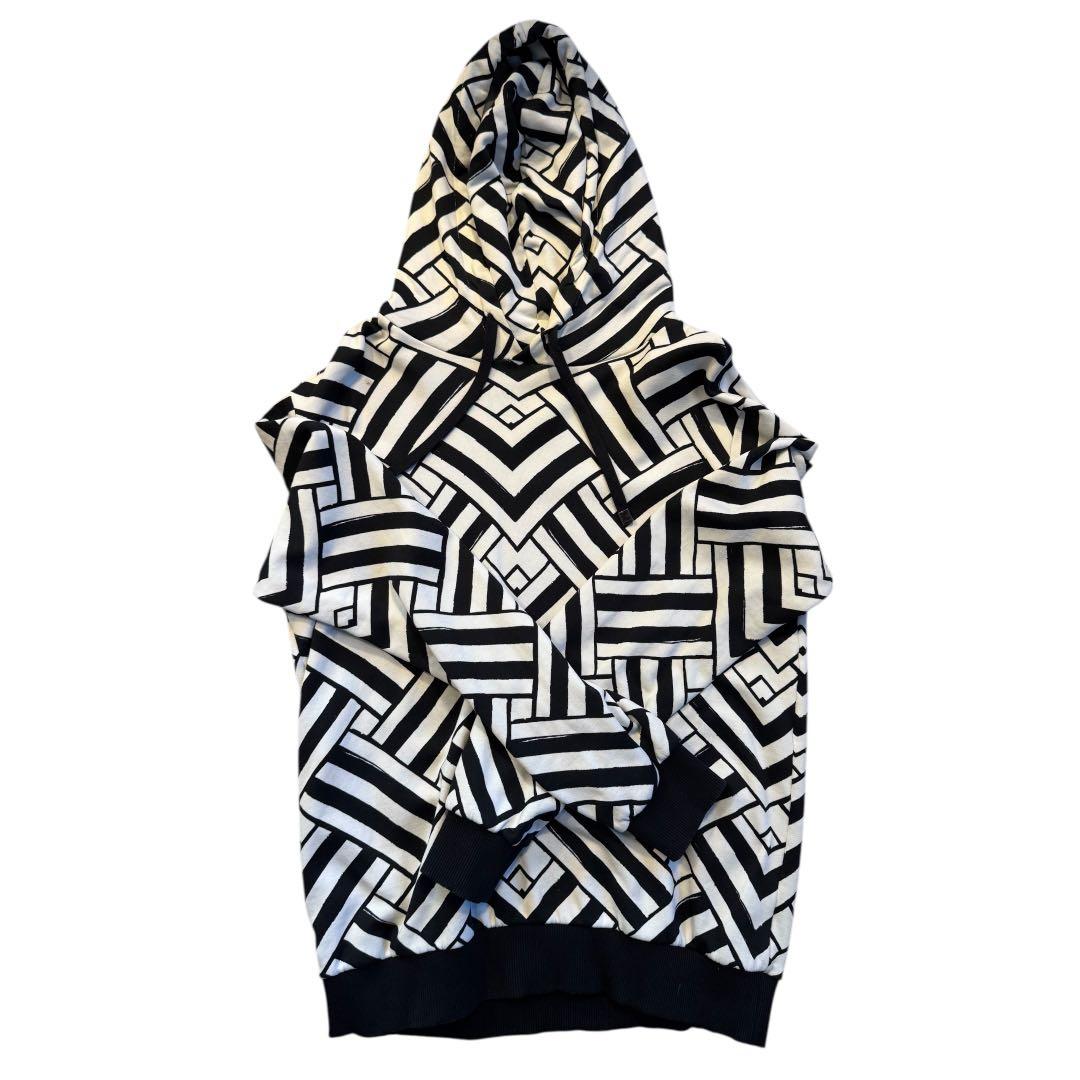 DOLCE & GABBANA 幾何学グラフィック パーカー フーディー M