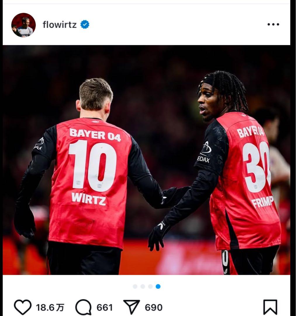 【値下げ可／タグ付】　日本未発売　 レバークーゼン ユニフォーム　ヴィルツ XL