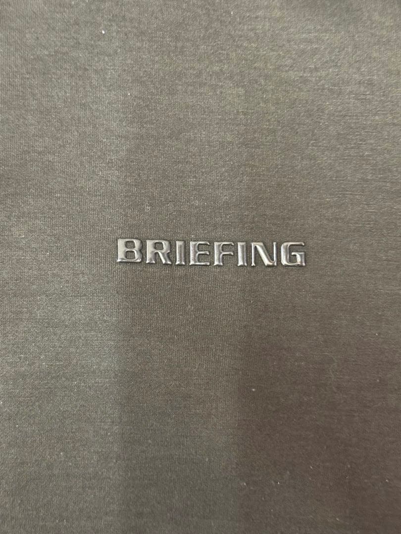 ブリーフィングMENS WARM 3D LOGO HALF ZIP オリーブM