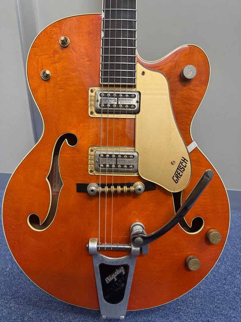 Gretsch エレキギター オレンジ Fホール ハードケース付き