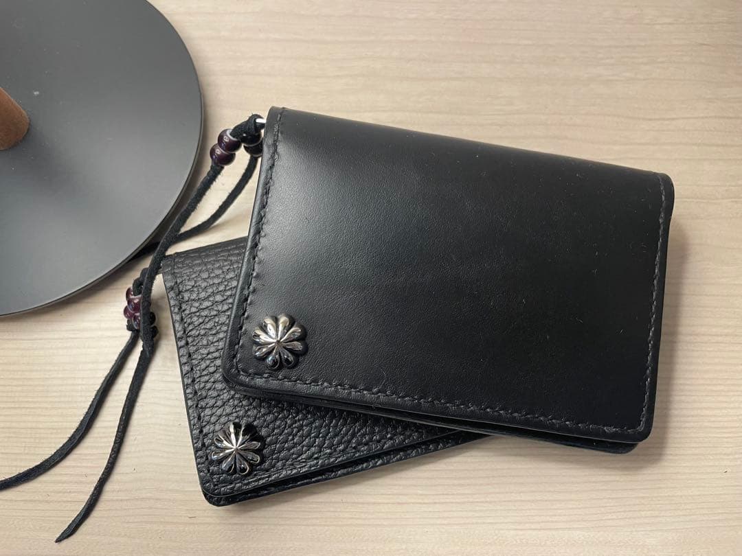 レザーミドルトラッカーウォレット【ブラック】