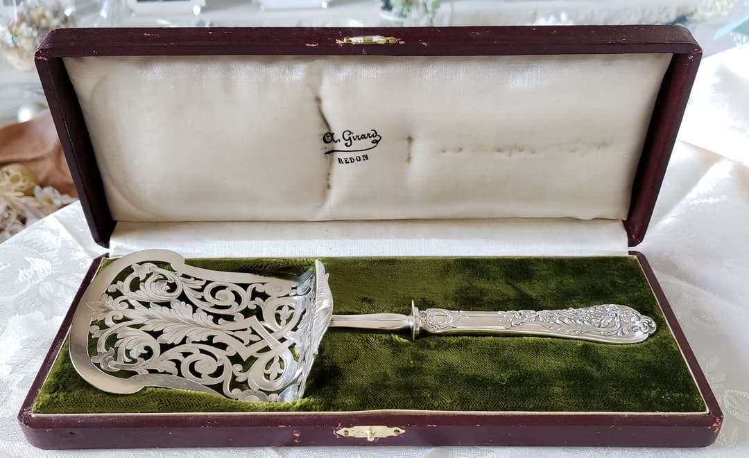 純銀 950 スターリング 特大 サーバー シルバー アンティーク