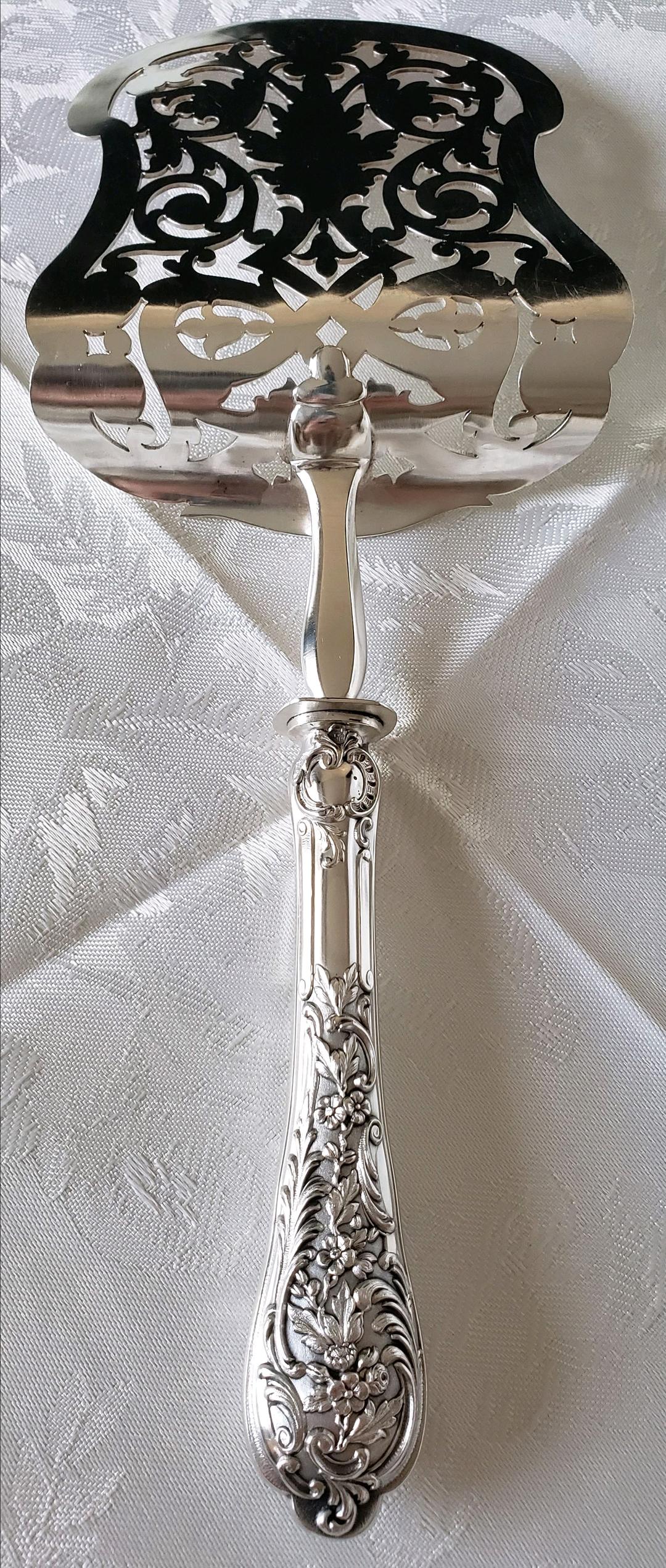 純銀 950 スターリング 特大 サーバー シルバー アンティーク