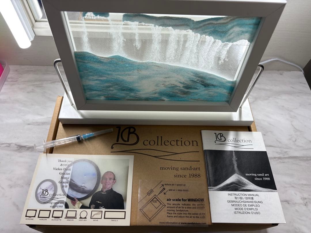 JB collection サンドアート 青と白