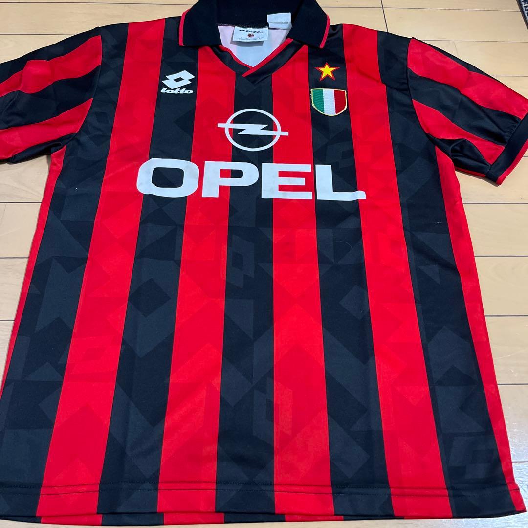 90sACミランユニフォームLotto製OPELスポンサー95-96ホームシャツ