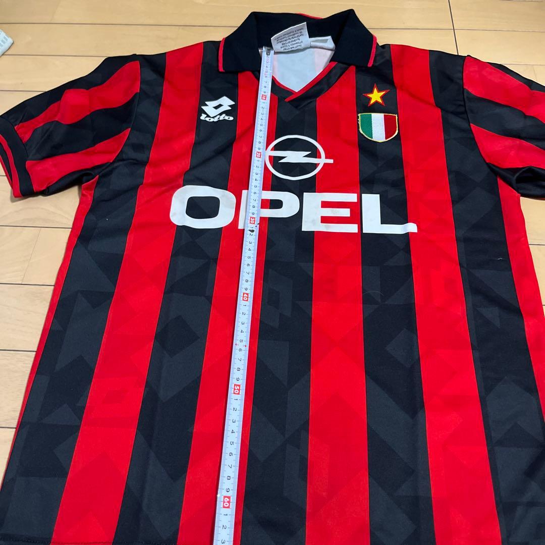 90sACミランユニフォームLotto製OPELスポンサー95-96ホームシャツ