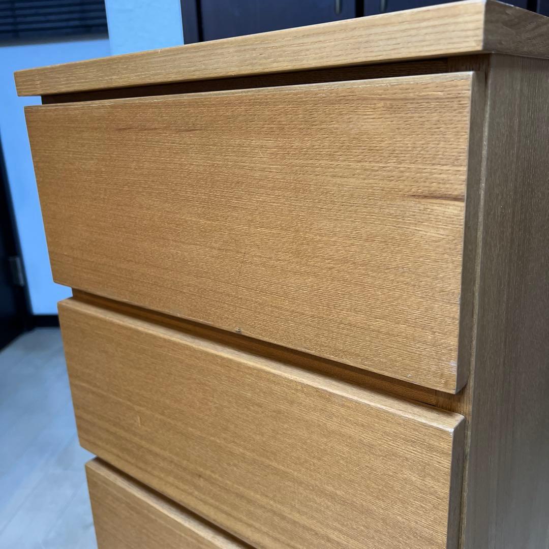 廃盤　無印良品　MUJI　チェスト　 オーク材　木製　4段　引き出し収納　北欧