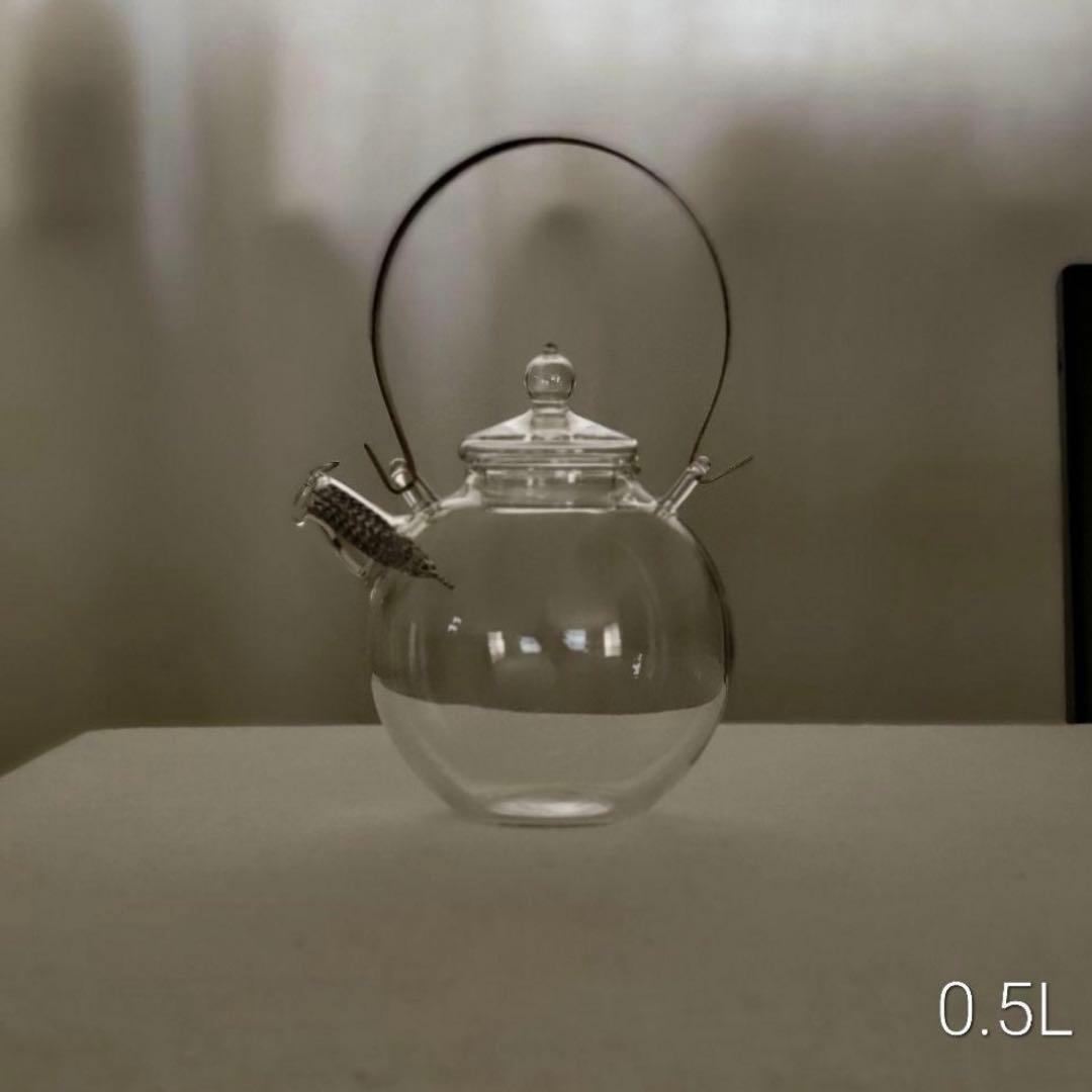 【未使用】クラフトユー まんまる ガラスポット 0.5L