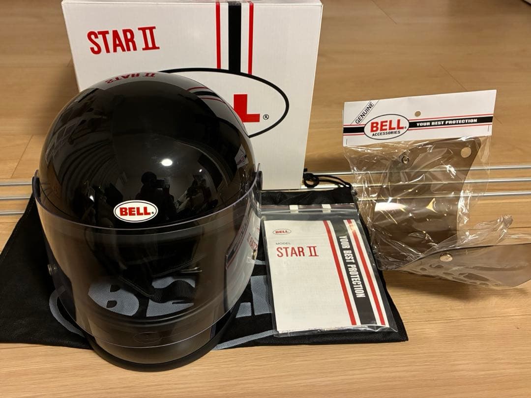 BELL STAR II ブラック L 替えシールド付