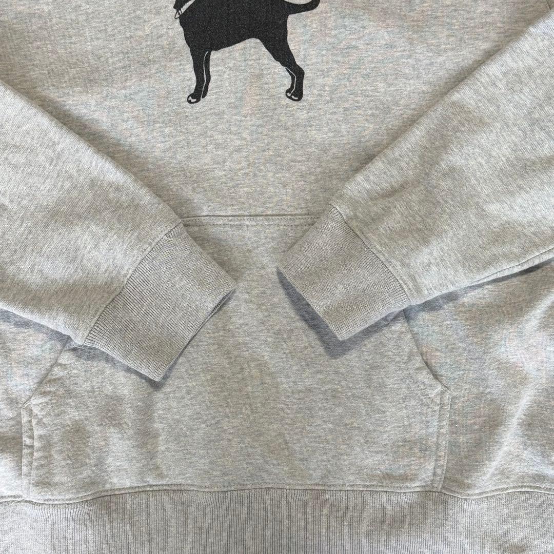 【古着】The Black Dog パーカー グレー サイズL