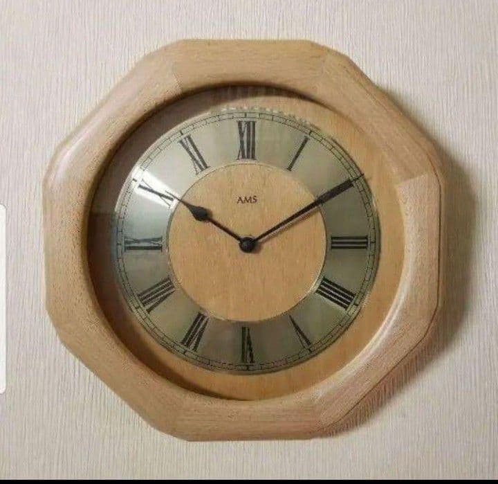 希少　北欧　ナチュラル　モダン　ドイツ製　ユンハンス　無垢材　ウォール　クロック
