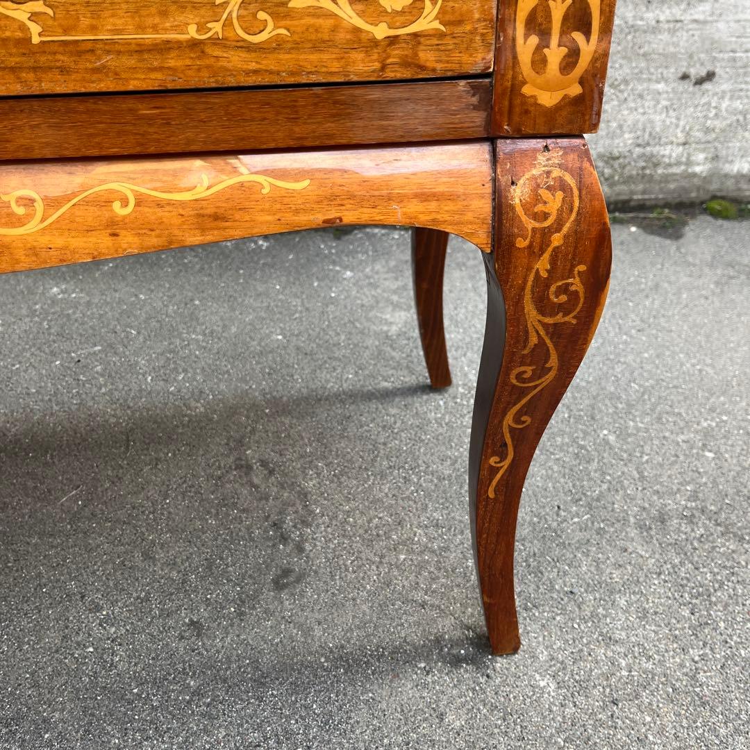 H*O様 【難あり】イタリア象嵌　レトロ ライティングビューロー デスク アンテ