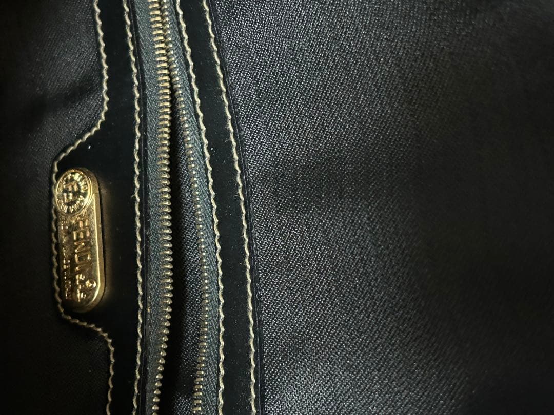 FENDI フェンディ ペカン柄 ミニ ボストンバッグ ハンドバッグ 鍵付