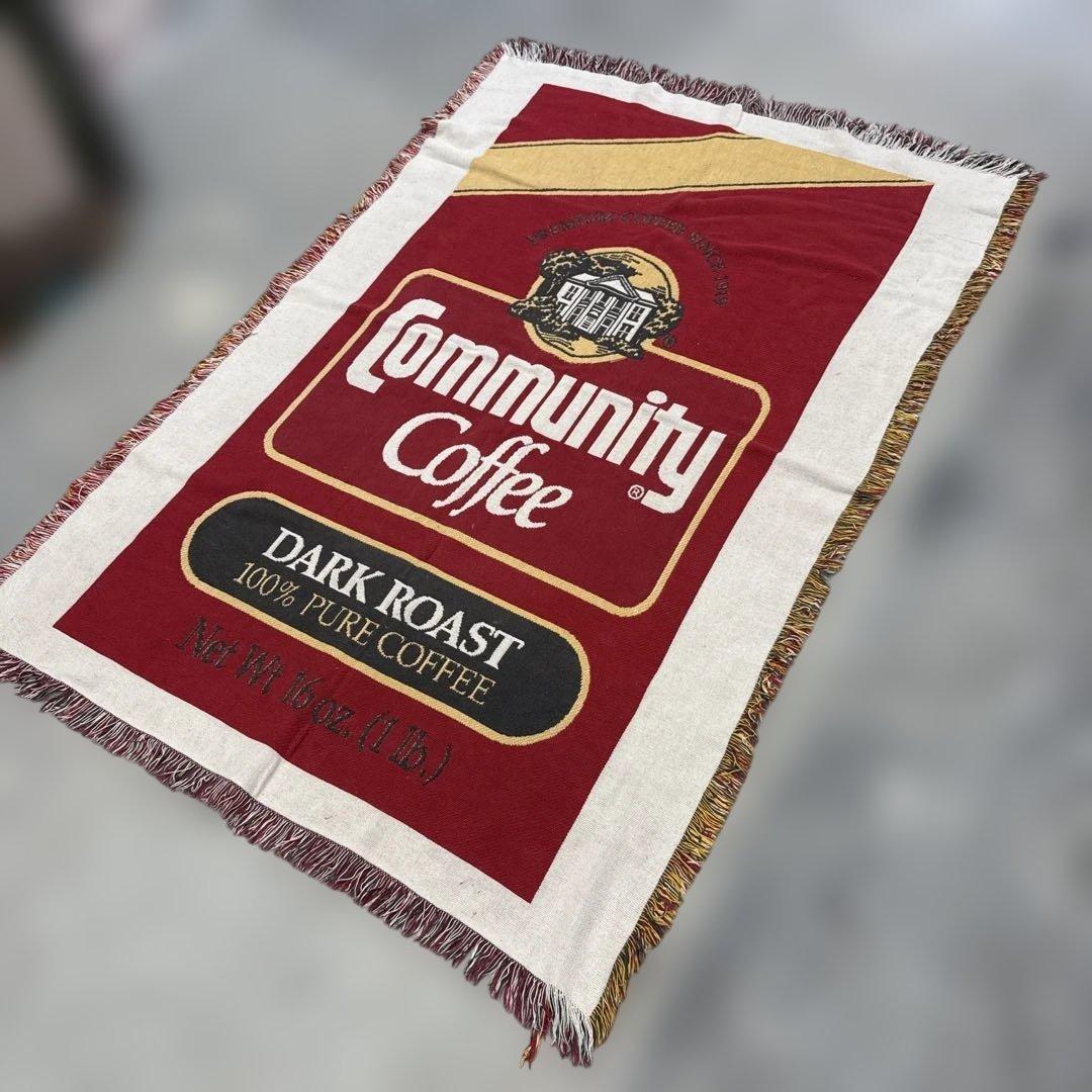 コミュニティコーヒー　マルチカバー　ソファカバー　ラグ　185x124