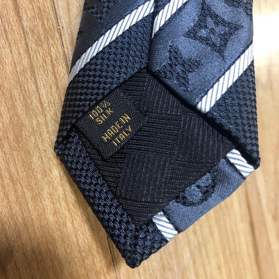 Louis Vuitton ネクタイ ブラック モノグラム