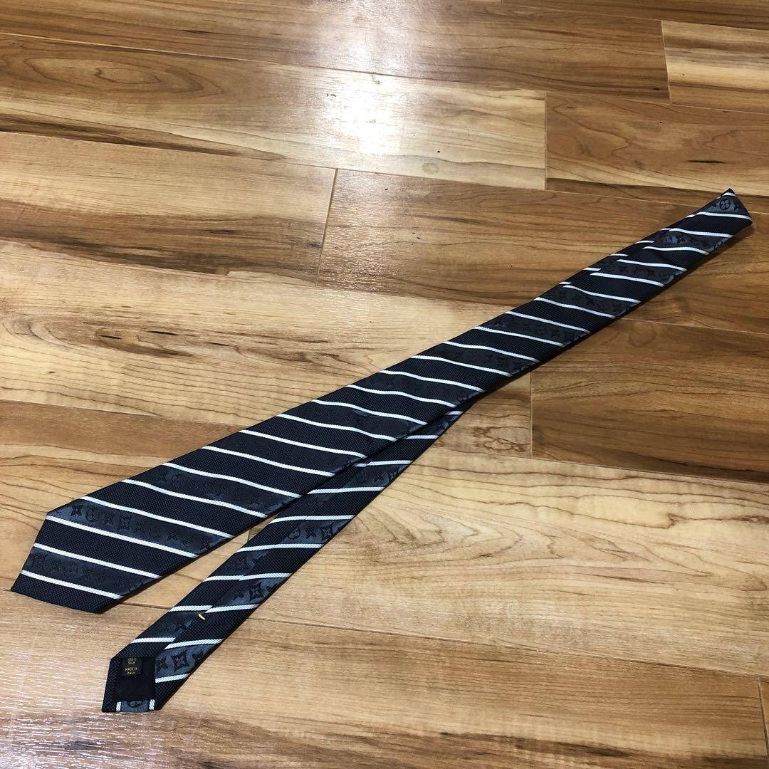 Louis Vuitton ネクタイ ブラック モノグラム