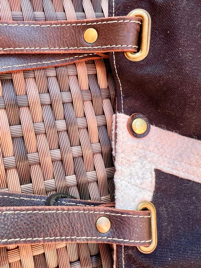 美品⭐︎競走馬使用済　競馬　ゼッケンバッグ　本革　名馬のヘア付き　社台SS 購入品