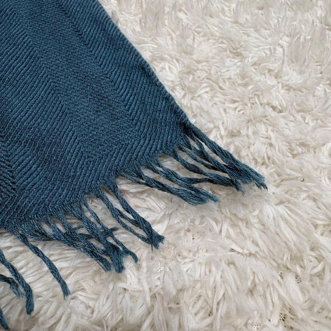 【最高級/極美品】HERMES エルメス カシミヤシルク 大判ストール　ブルー