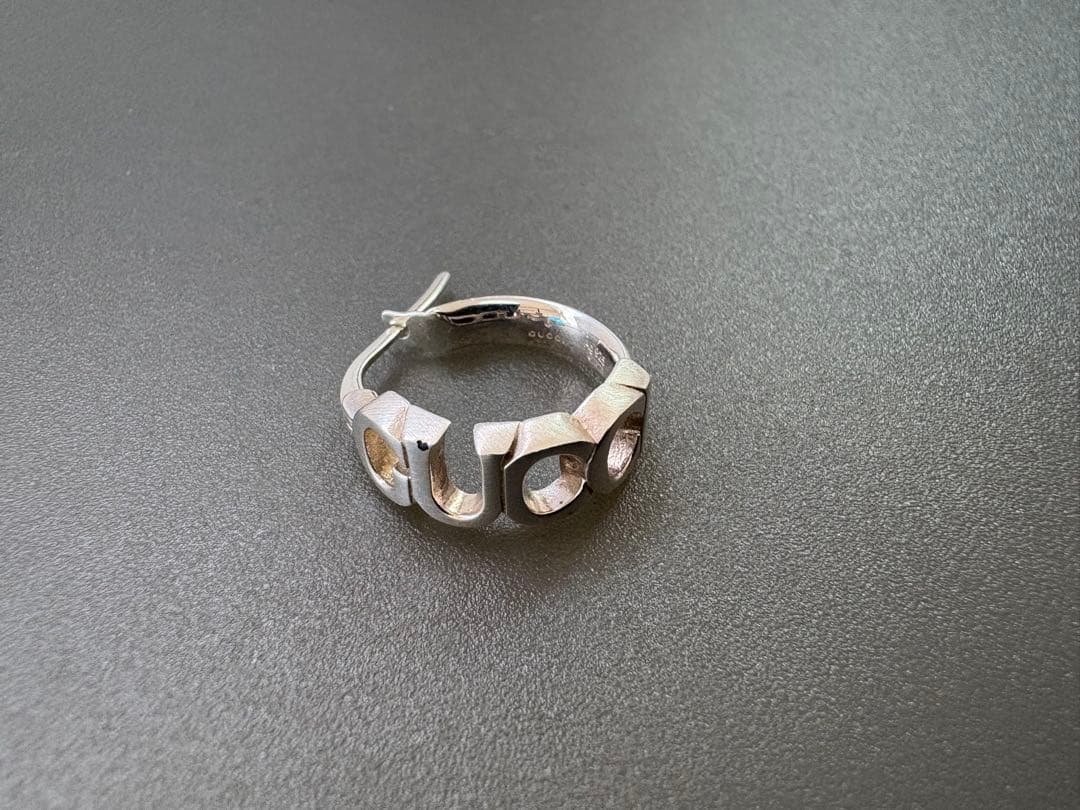 アクセサリー *GUCCI*/ logo foop earring /Ag925/No1542