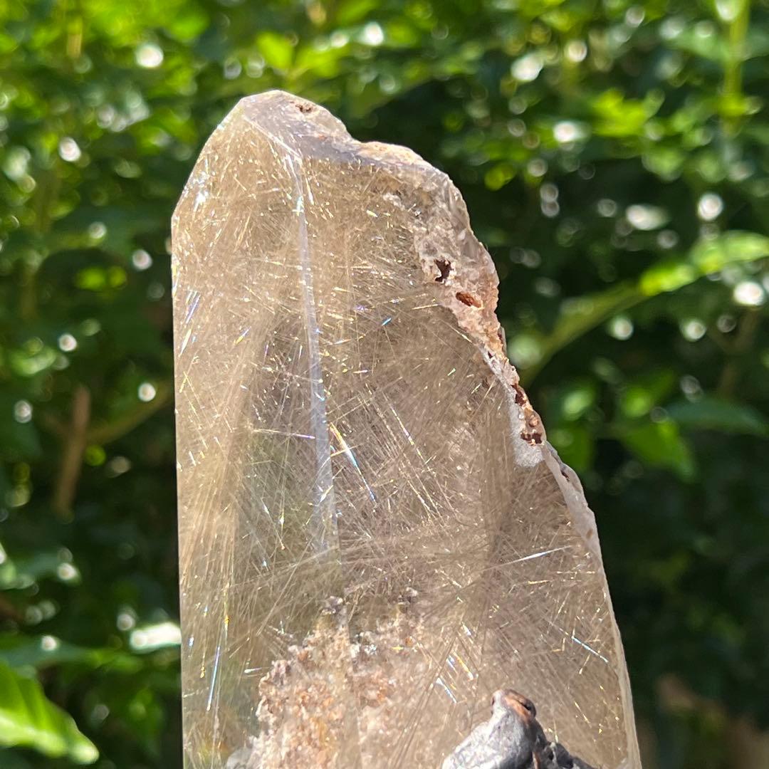 ✳️新春開運招福セール☆超希少✨奇跡の石✨放射プラチナルチル 六角柱 天然石 原石