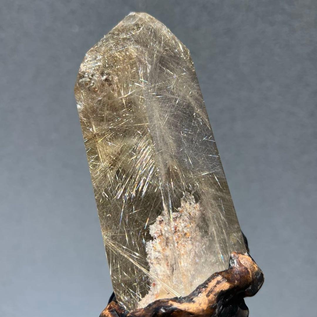 ✳️新春開運招福セール☆超希少✨奇跡の石✨放射プラチナルチル 六角柱 天然石 原石