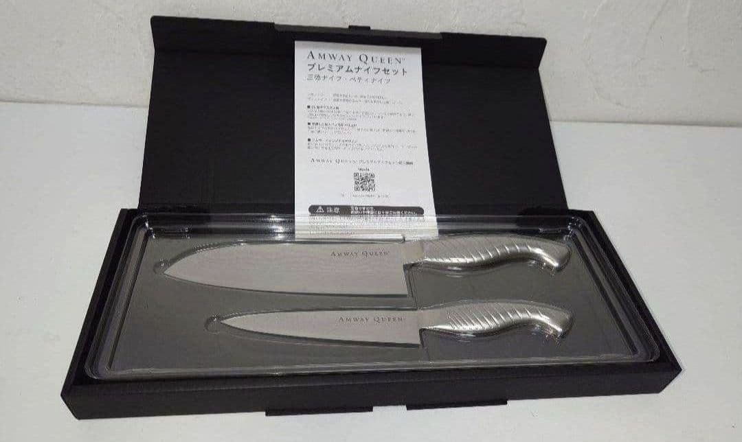 【新品】 アムウェイ クィーン プレミアムナイフセット ダマスカス 包丁