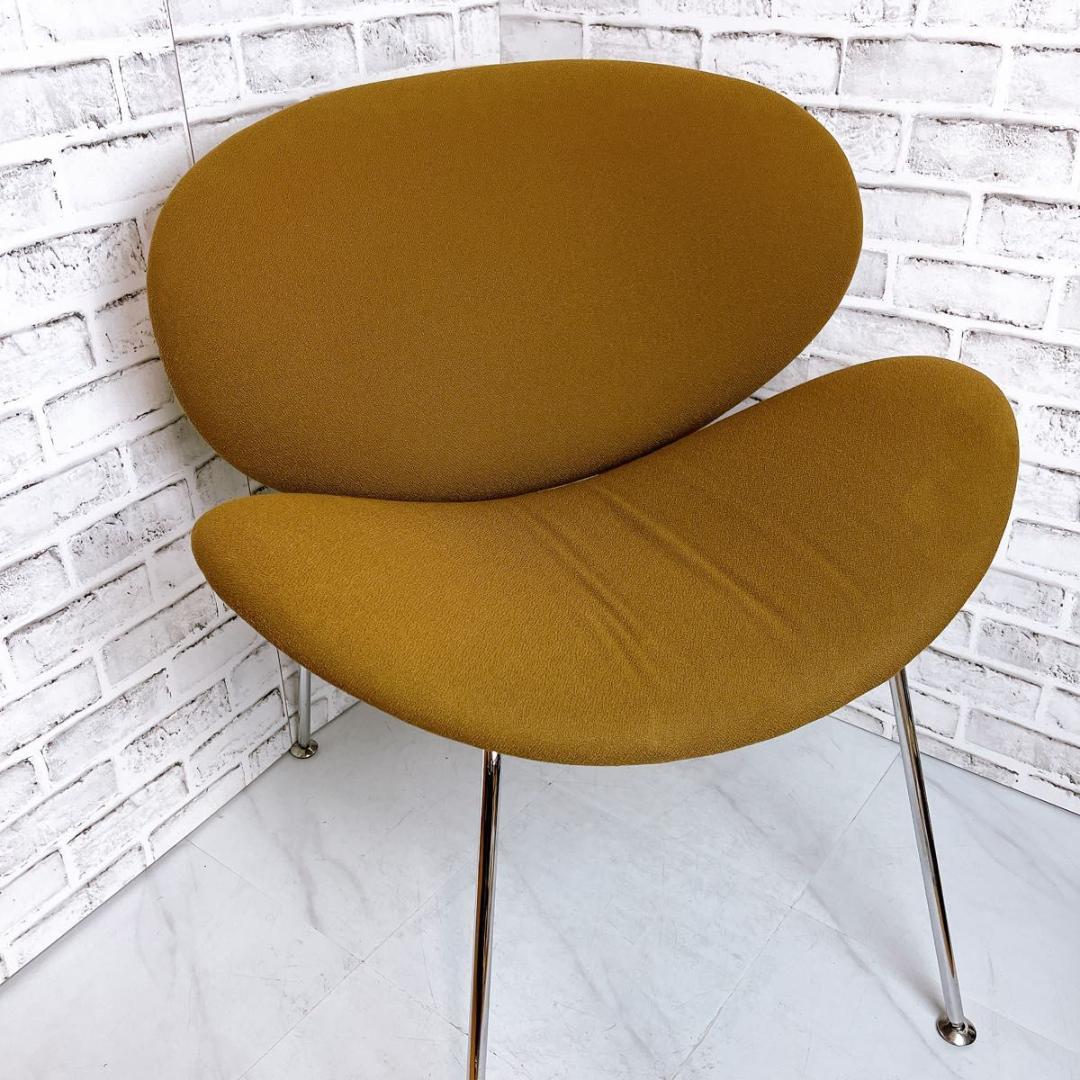 【おしゃれ】オレンジスライスチェア　ピエール・ポーリン　ブラウン　洗浄済み★