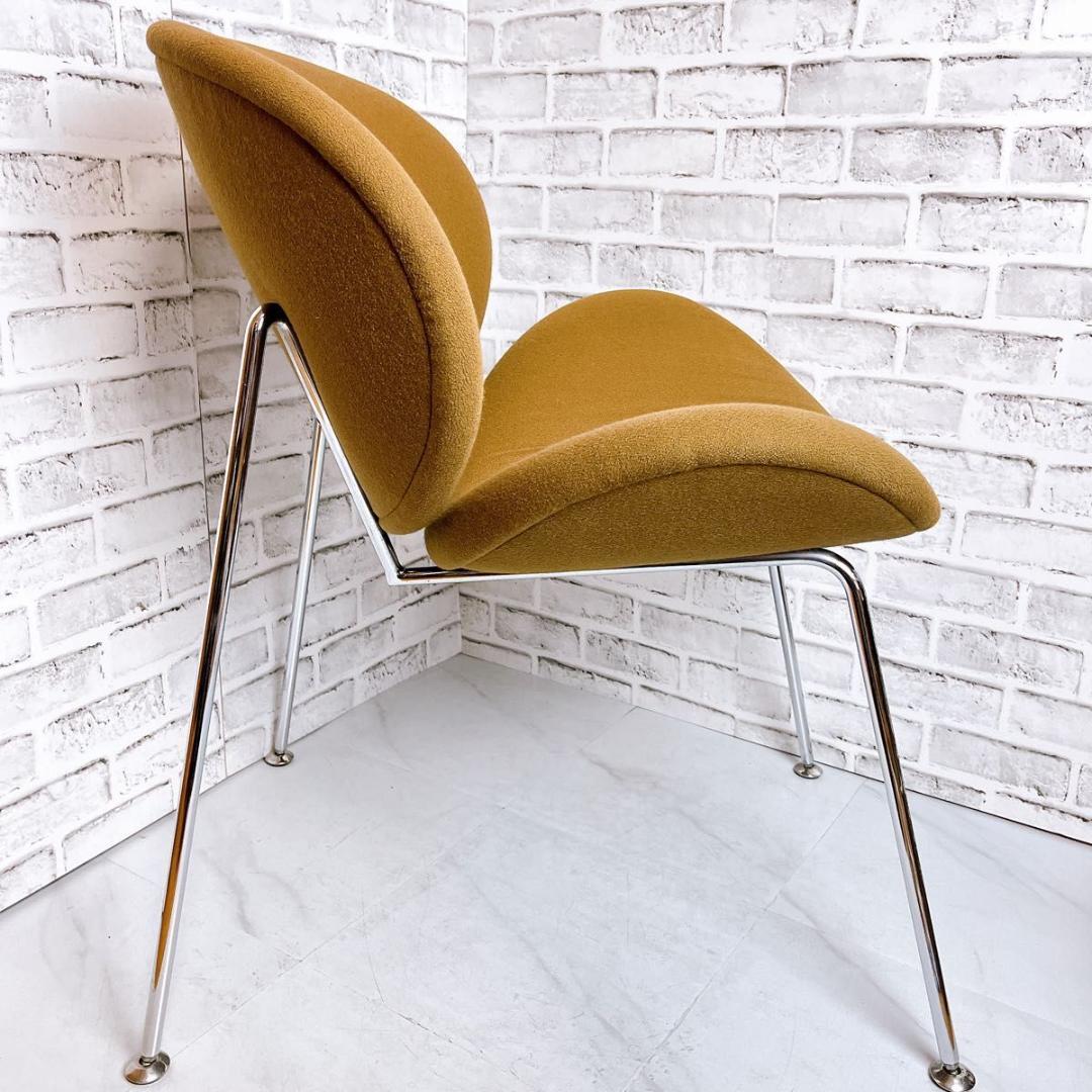 【おしゃれ】オレンジスライスチェア　ピエール・ポーリン　ブラウン　洗浄済み★