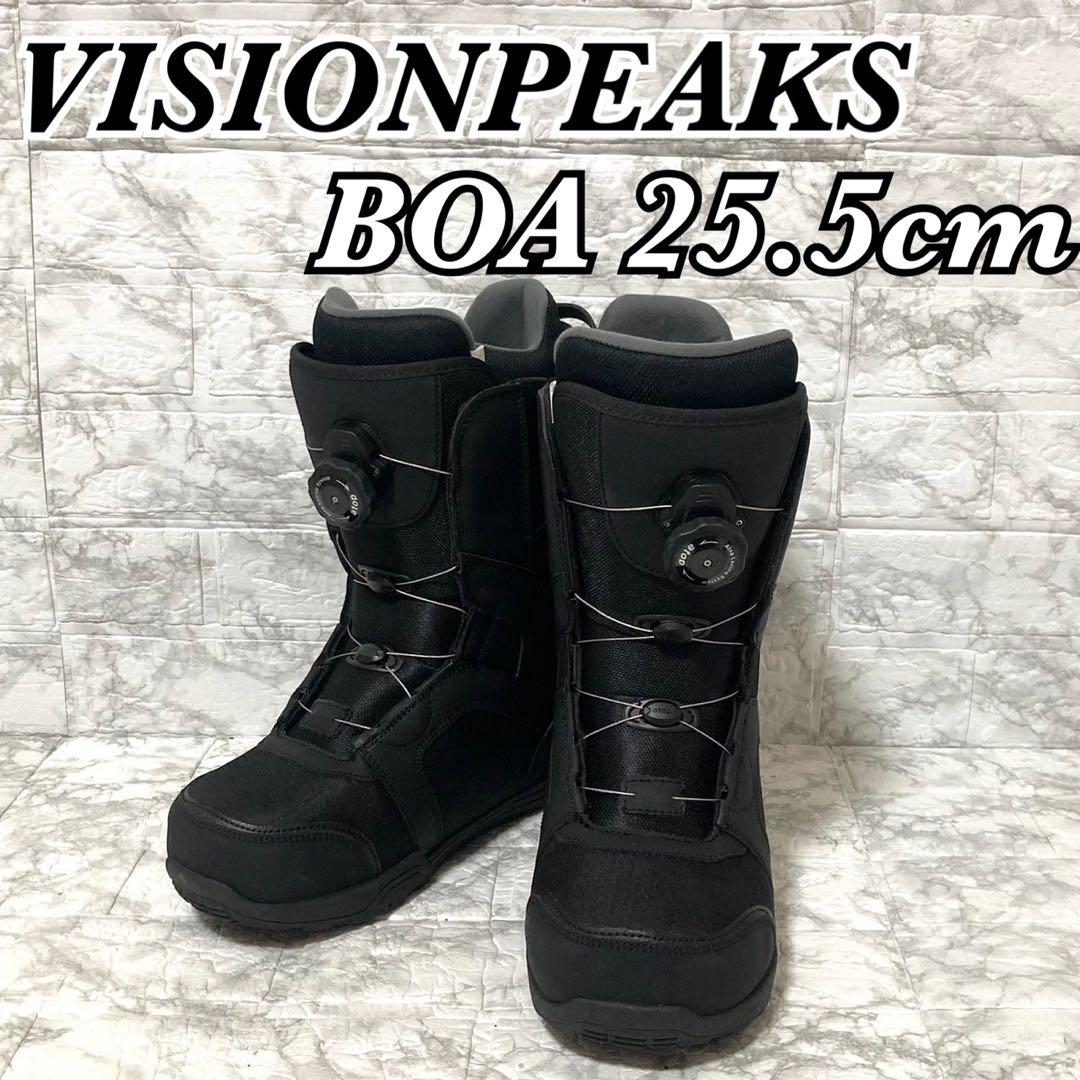 【美品】VISIONPEAKS BOA 25.5cm スノーボードブーツ メンズ