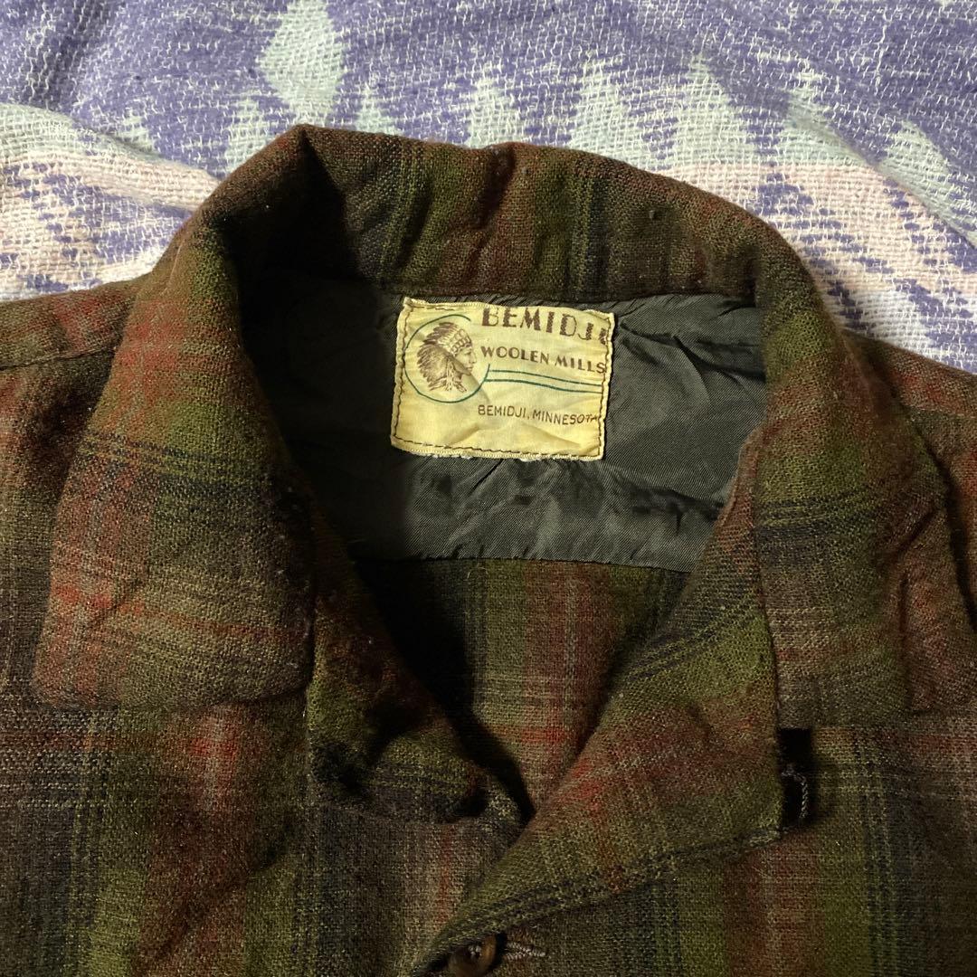 ハ*ー様 ビンテージ60s BEMIDJI WOOLEN MILLS チェックウ