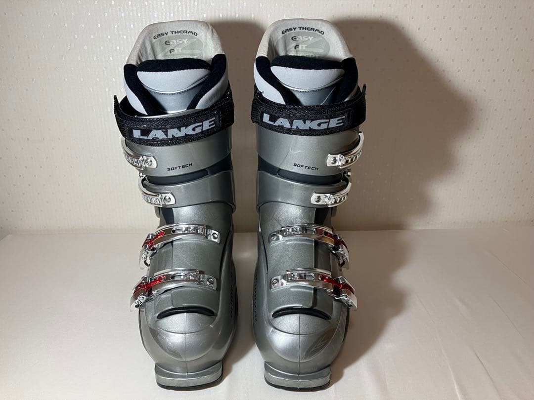 【美品】LANGE RRS80 スキー ブーツ シルバー