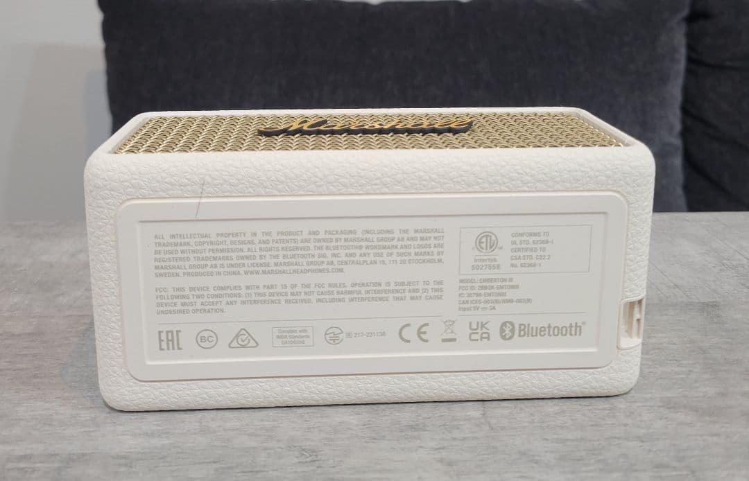 Marshall Emberton Ⅲ ホワイト　スピーカー