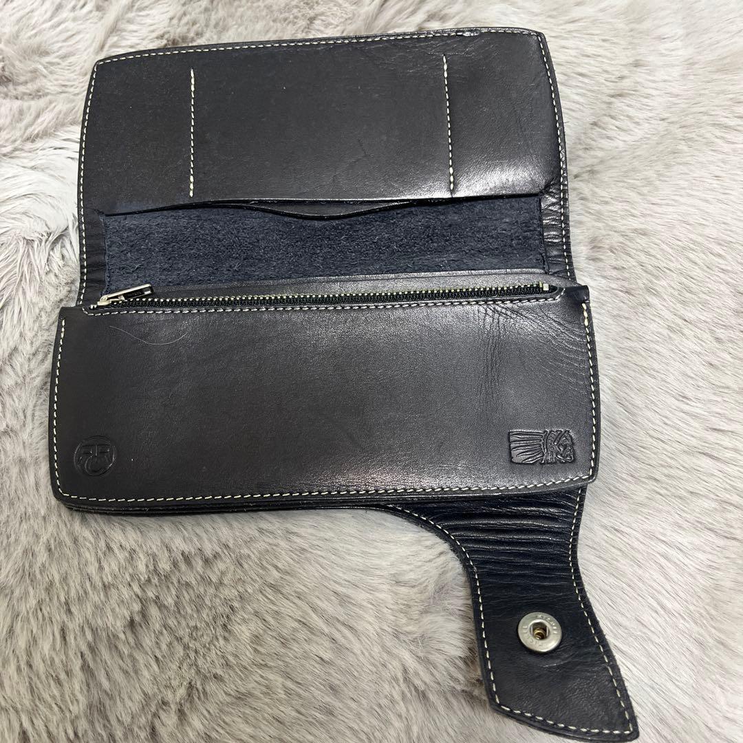 E-3☆レザー 長財布 黒