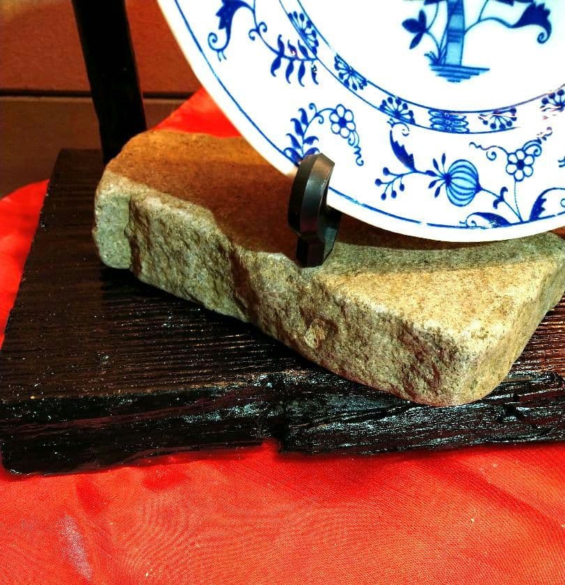 ♥インテリア３色流木・特大平石♥ハンドメード・アレンジ無限大オブジェ置物台セット