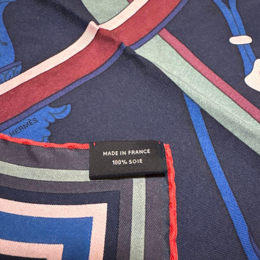 HERMES シルクスカーフ カレ90 ジョージワシントンの馬車