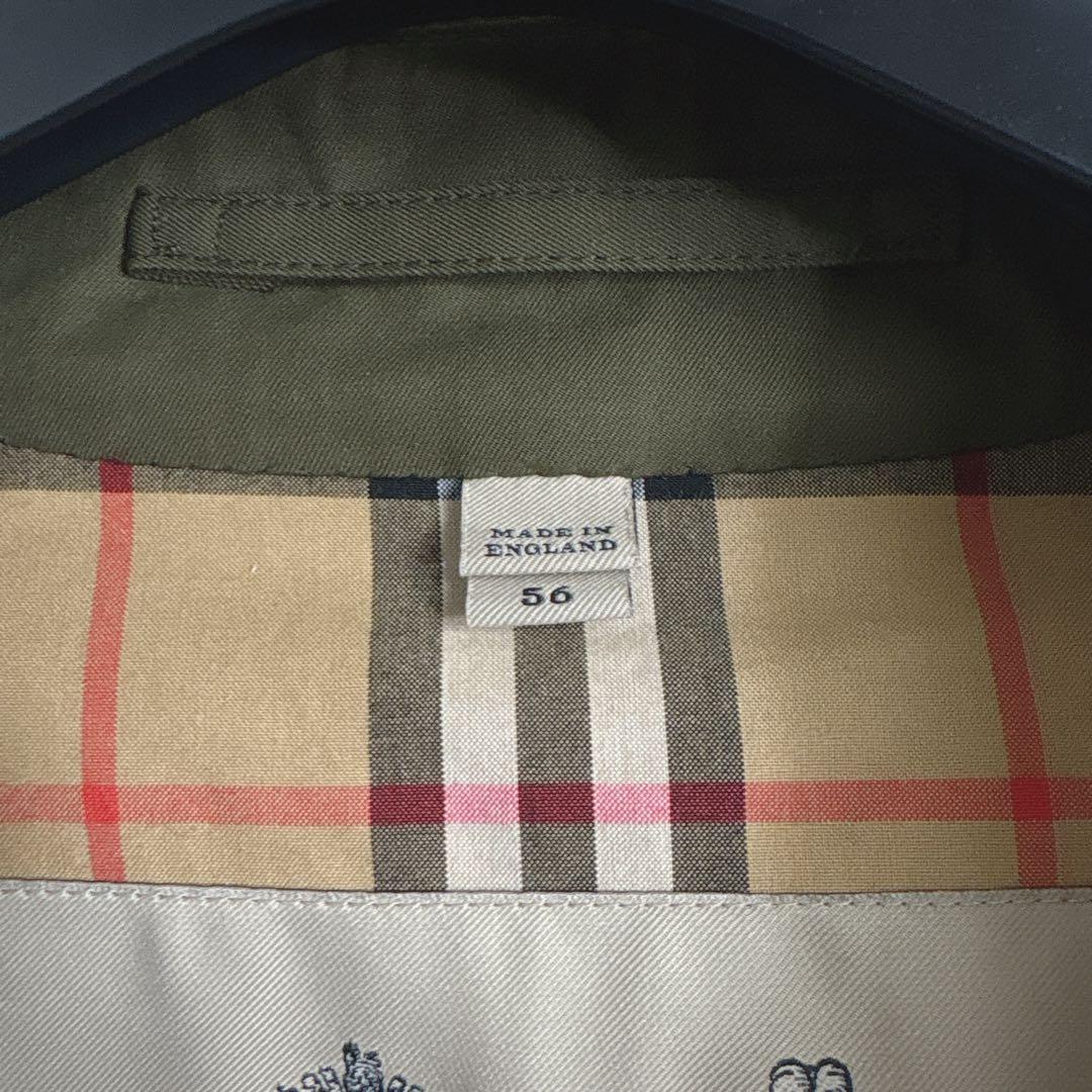 バーバリー ウエストミンスター トレンチコート　メンズ　カーキオリーブ　希少56