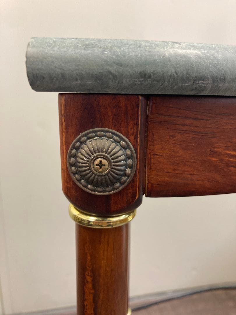 大理石 サイドテーブル コンソールテーブル 花台 木製【送料込み】